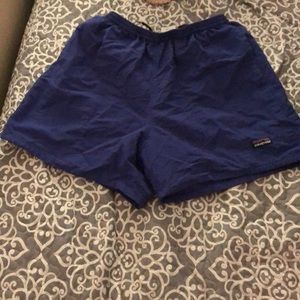 blue Patagonia shorts